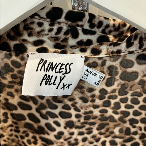 Cheetah button up - Picture 2 of 4